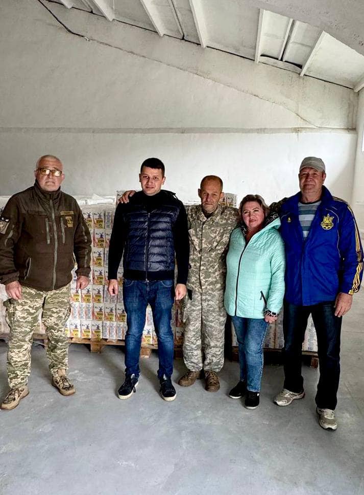 Передали борошно для потреб військового госпіталю в Києві.